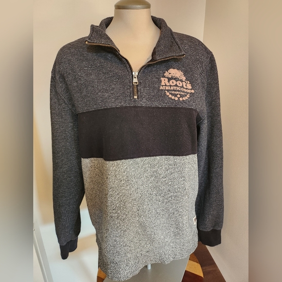 Roots Ladies Large 1/4 Zip Pullover - Picture 1 of 7